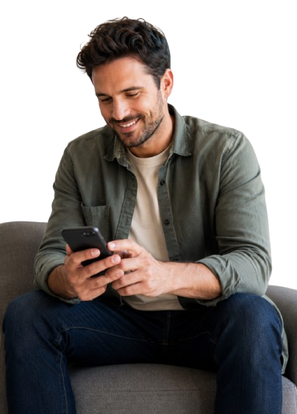 Cliente usando AlôBairros
