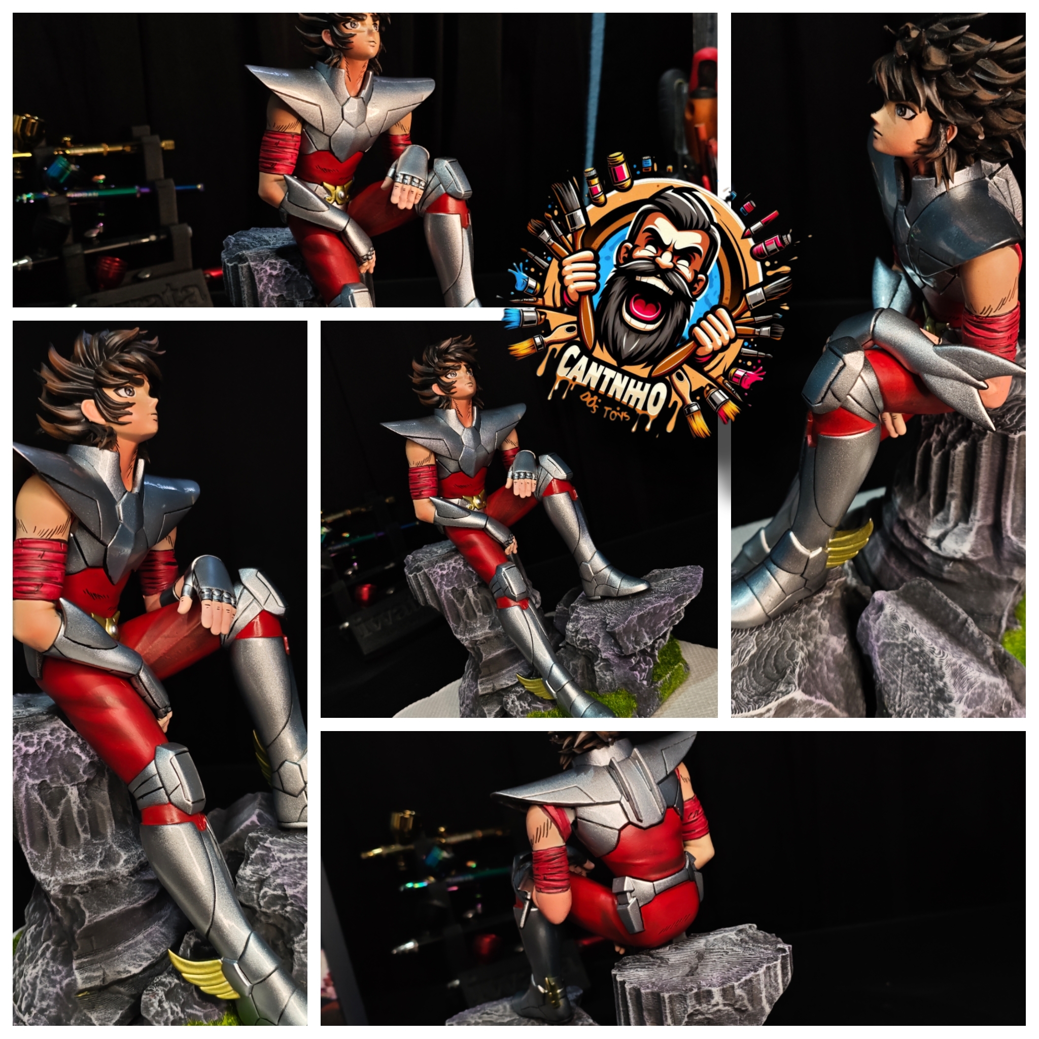 Estátua Saint Seiya em 3D