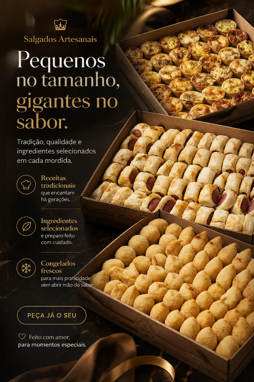 Salgados artesanais